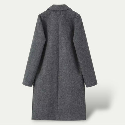 Women’s Long Trench Coat – Classic Tailored Overcoat 1