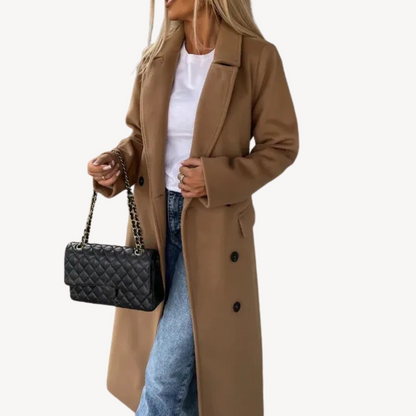 VogeLuxe | Women’s Double Breasted Woolen Coat