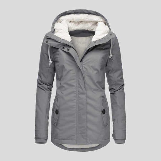 Warm Waterproof Parka Coat for Women with Hood - VogeLuxe