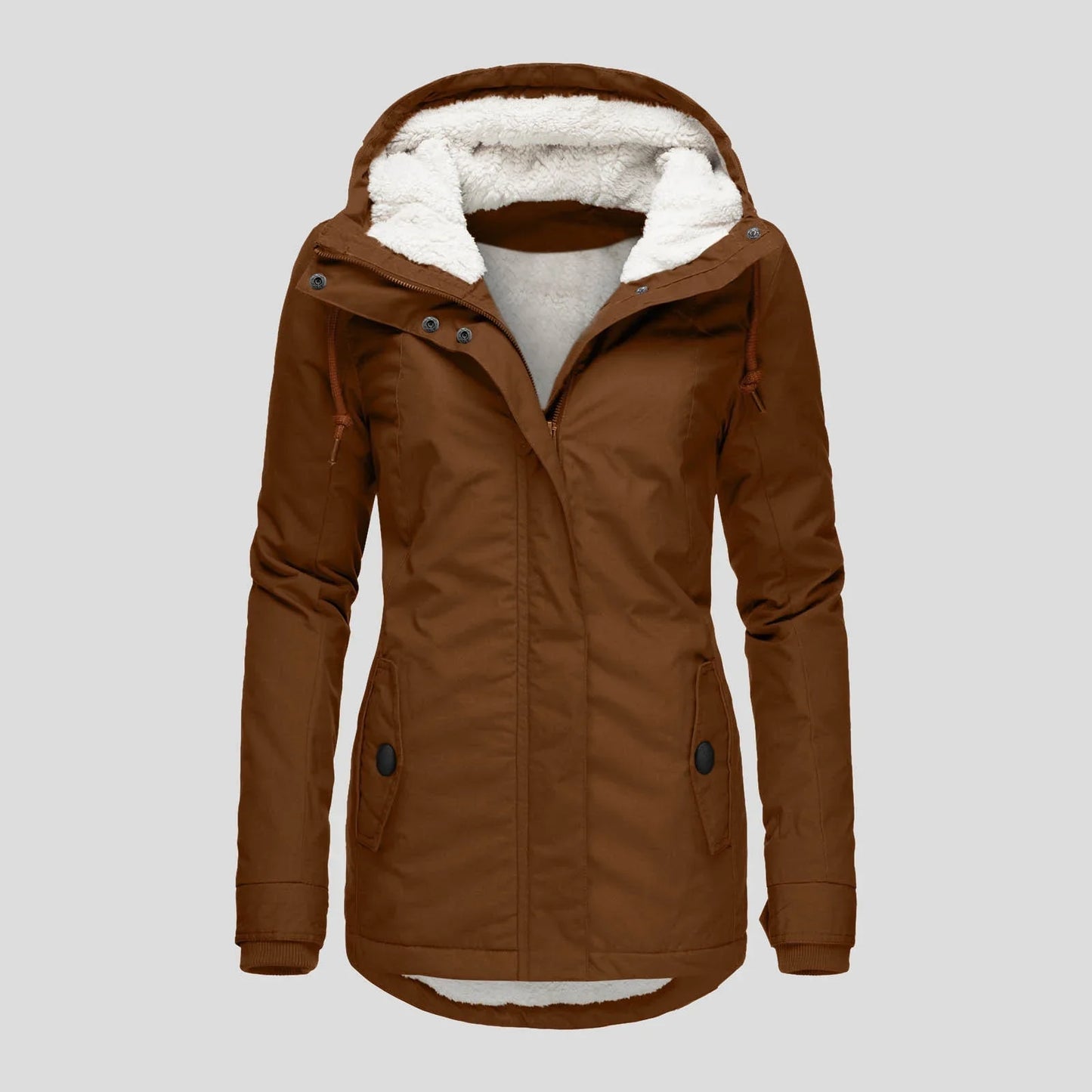 Warm Waterproof Women's Parka Hooded Winter Coat