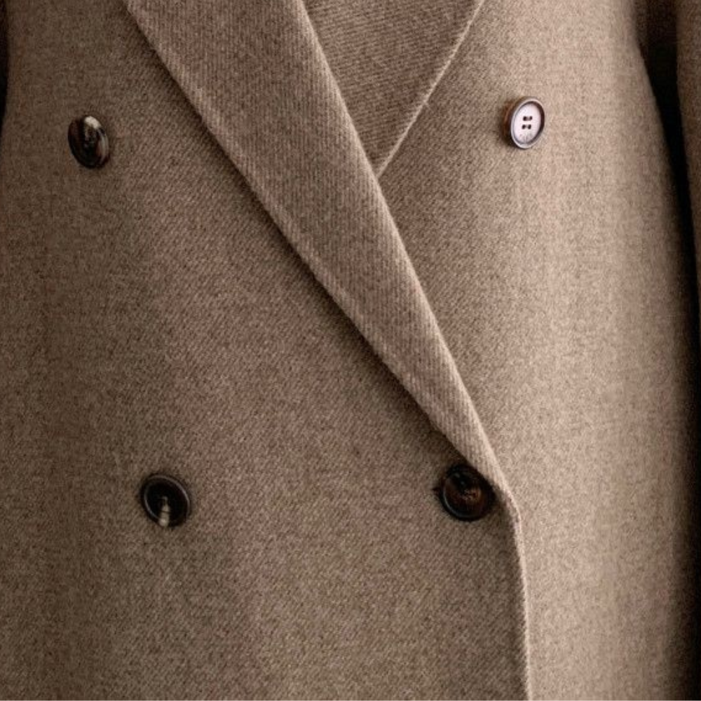 Women’s Long Winter Coat – Double-Breasted Oversized Style 3