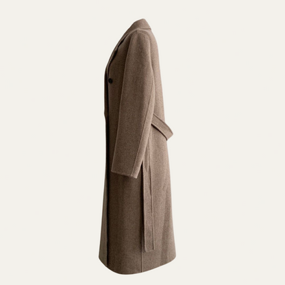 Women’s Long Winter Coat – Double-Breasted Oversized Style 5