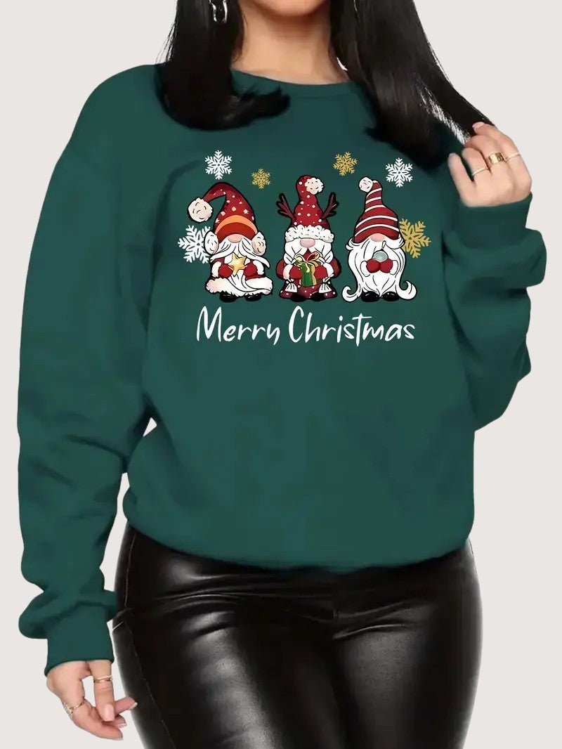 Women’s Merry Christmas Gnome Sweatshirt 1