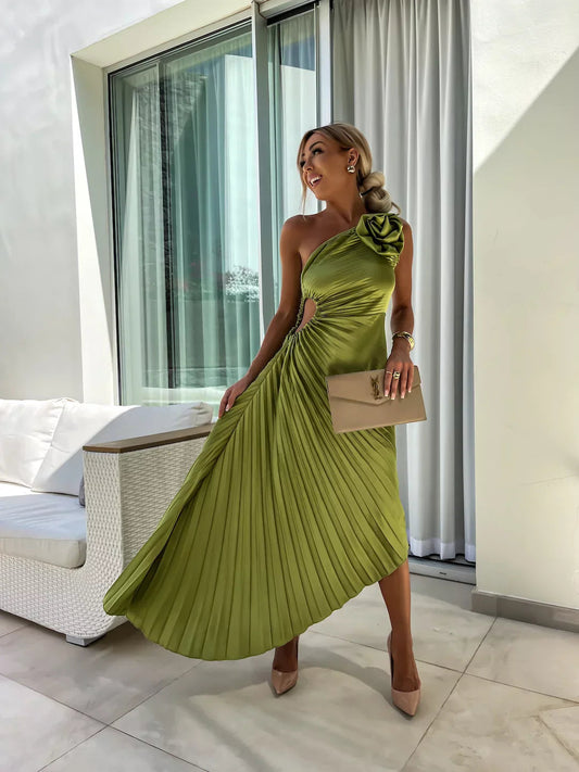 Chic Off Shoulder Evening Gown - VogeLuxe