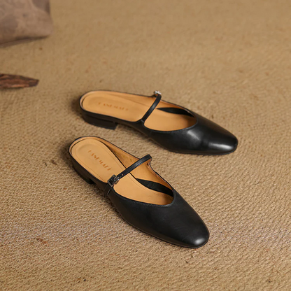 VogeLuxe | Women’s Genuine Leather Summer Mules