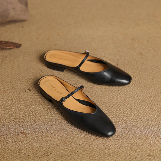 VogeLuxe | Women’s Genuine Leather Summer Mules