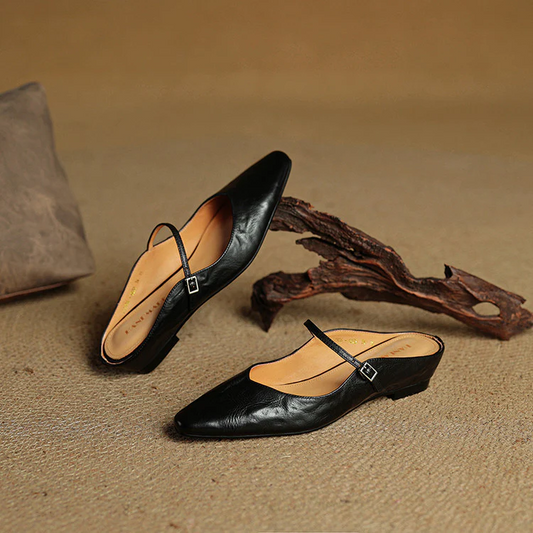 VogeLuxe | Women’s Genuine Leather Pointed Toe Shoes