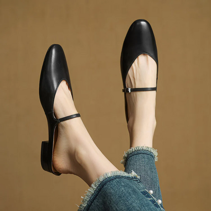 VogeLuxe | Women’s Genuine Leather Summer Mules