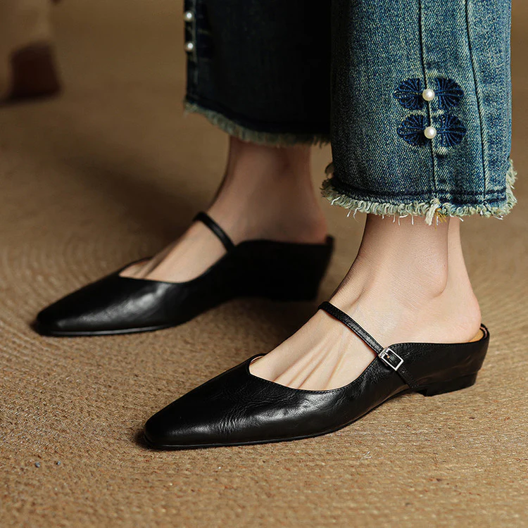VogeLuxe | Women’s Genuine Leather Pointed Toe Shoes