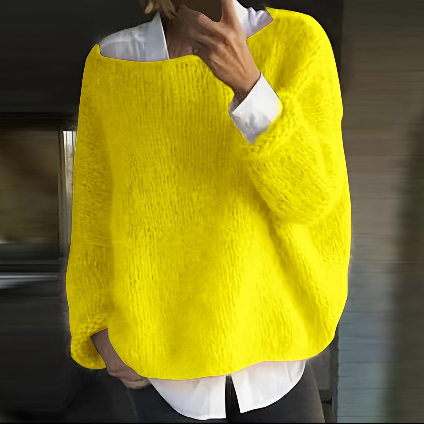 Women's Large Chunky Warm Cable Sweater