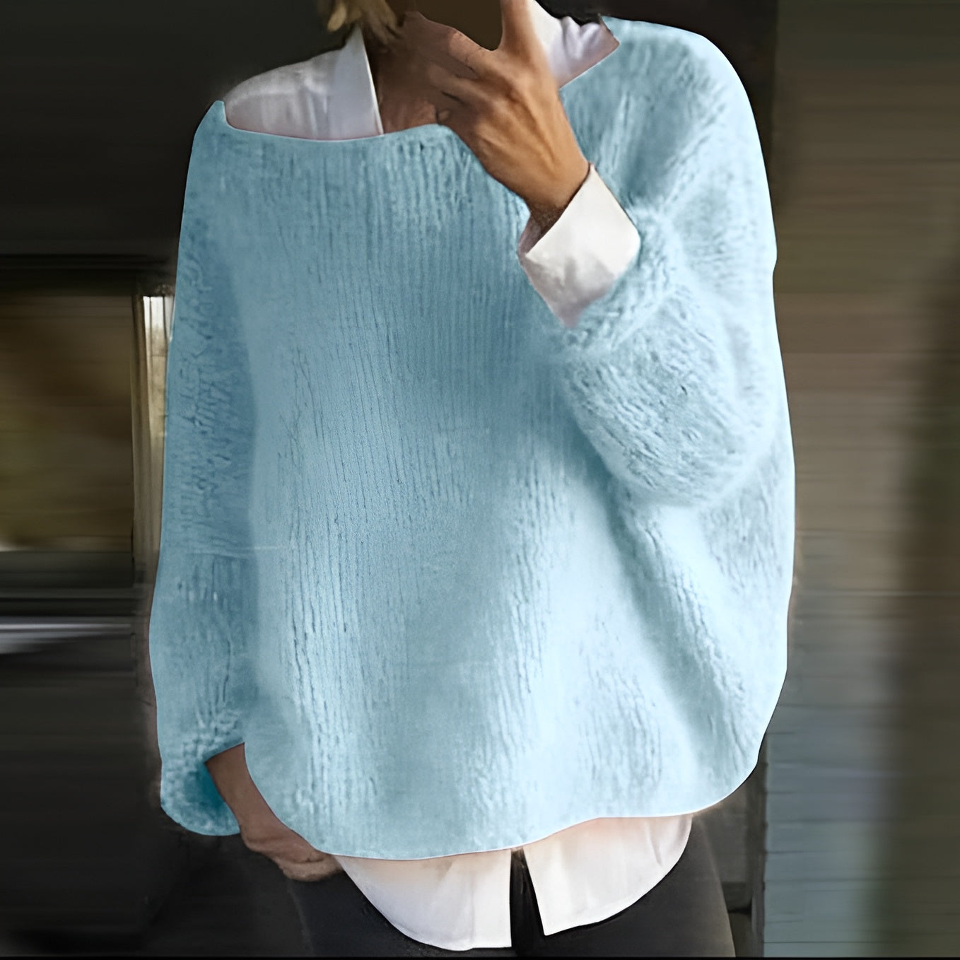 Women's Large Chunky Warm Cable Sweater