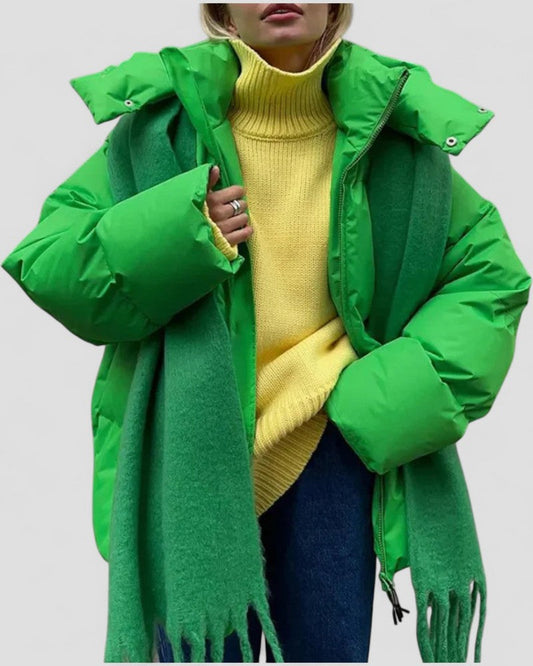 VogeLuxe | Women’s Hooded Cotton Padded Puffer Jacket