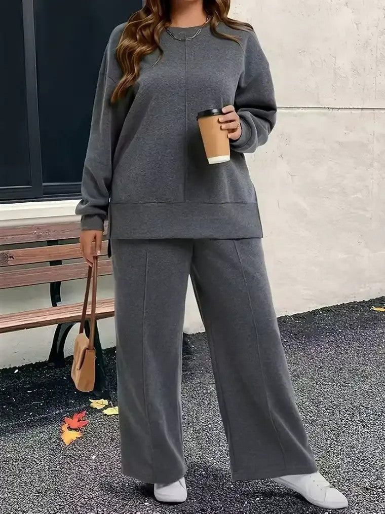 Soft Comfortable 2-Piece Loungewear Set - VogeLuxe