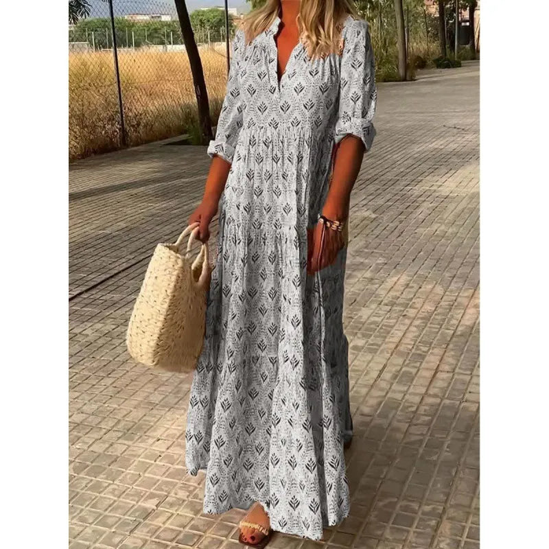 Ladies Floral Long Summer Dress