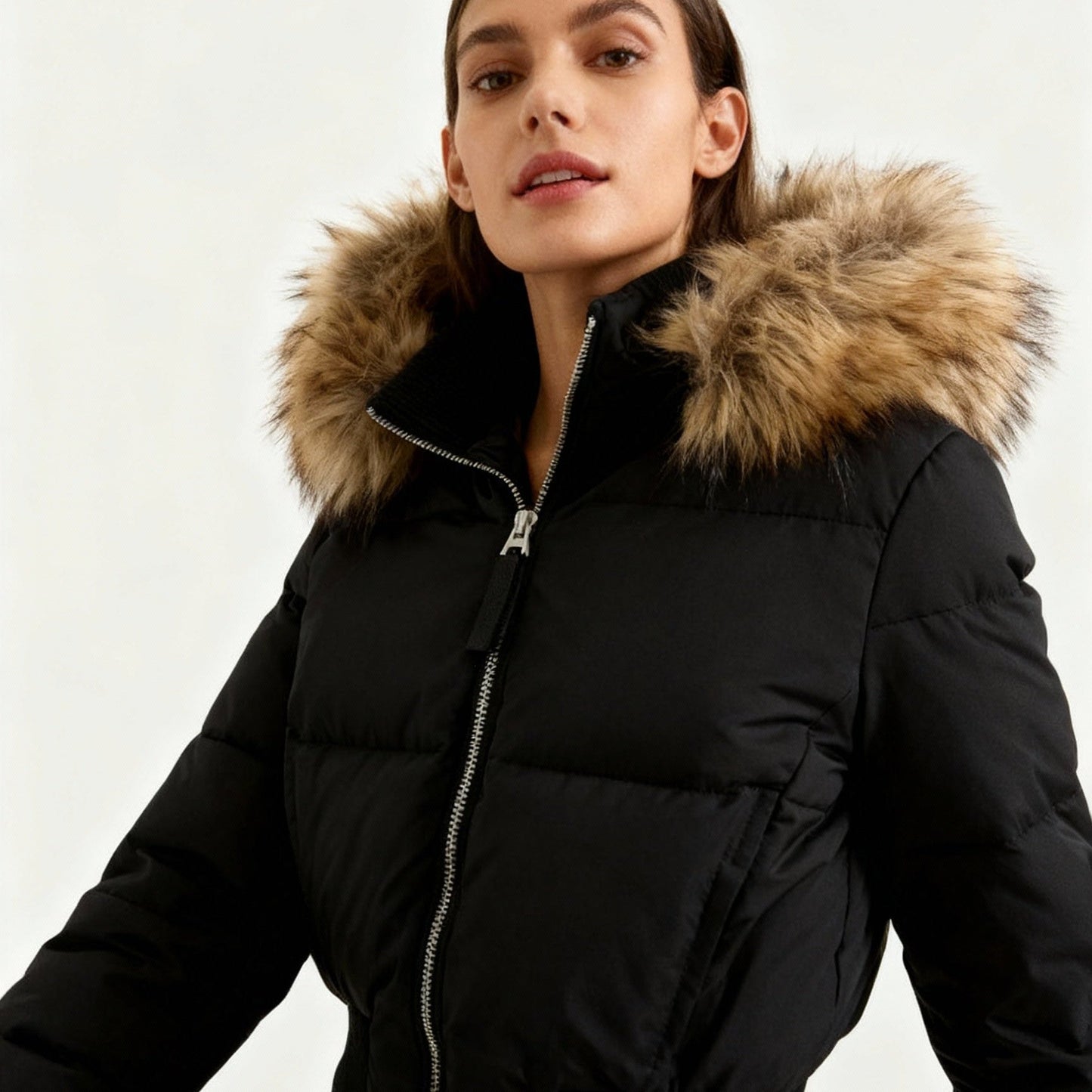 Ladies' Down Filled Parka Waterproof Cold Weather Jacket
