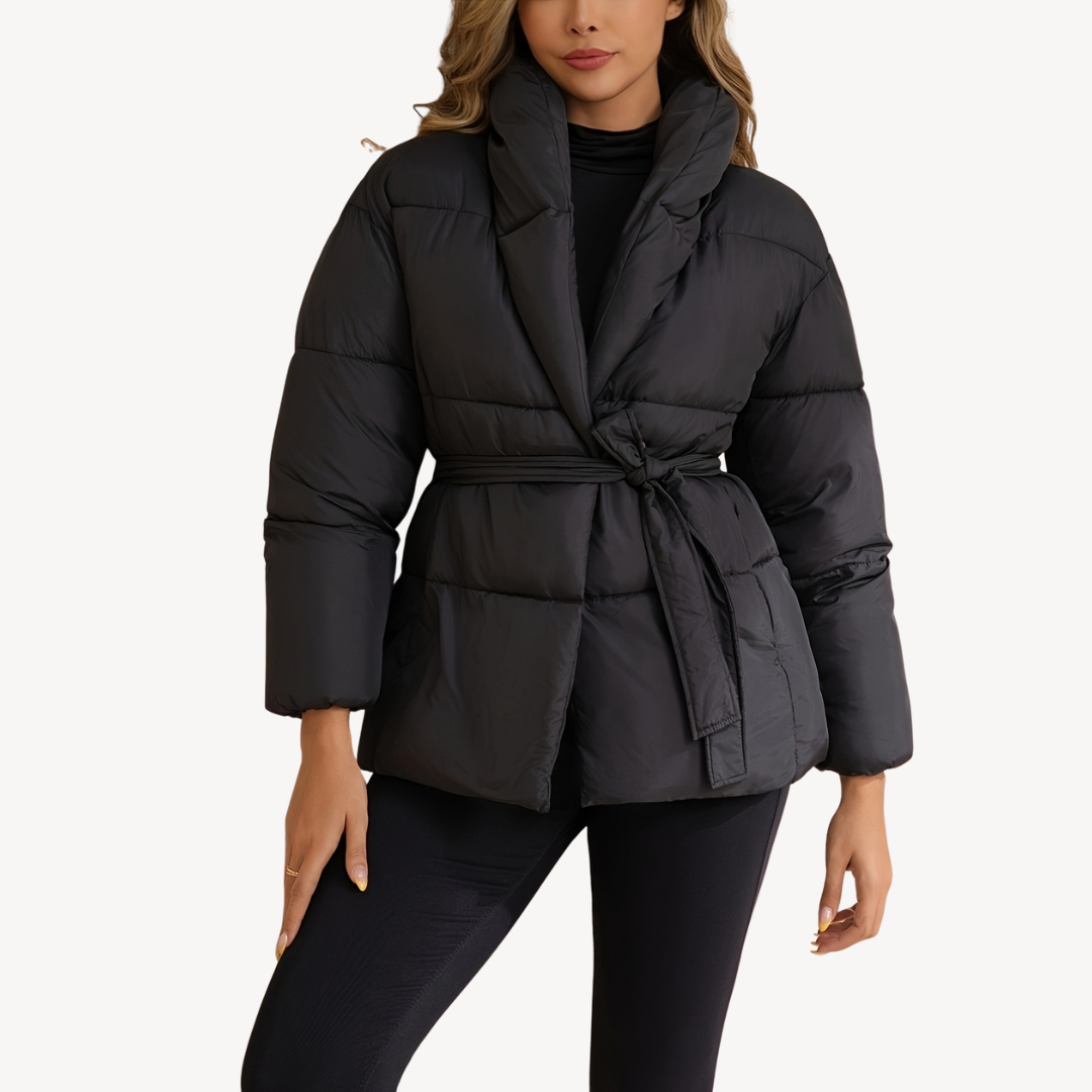 VogeLuxe | Women’s Black Bubble Puffer Jacket