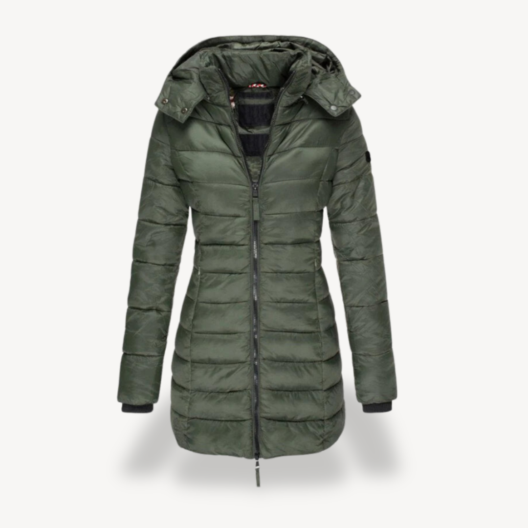 VogeLuxe | Women’s Slim Hooded Padded Jacket