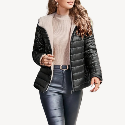 VogeLuxe | Women’s Ultra Light Hooded Puffer Jacket