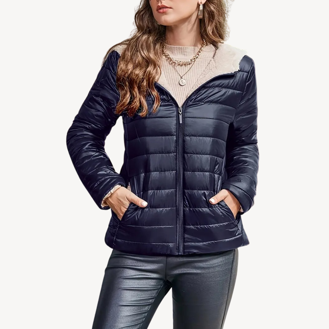 VogeLuxe | Women’s Ultra Light Hooded Puffer Jacket