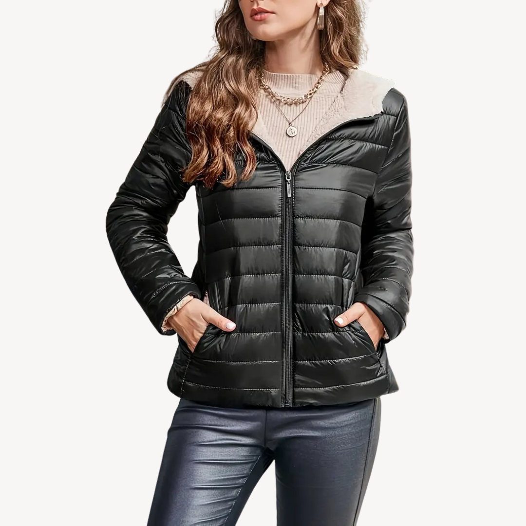 VogeLuxe | Women’s Ultra Light Hooded Puffer Jacket
