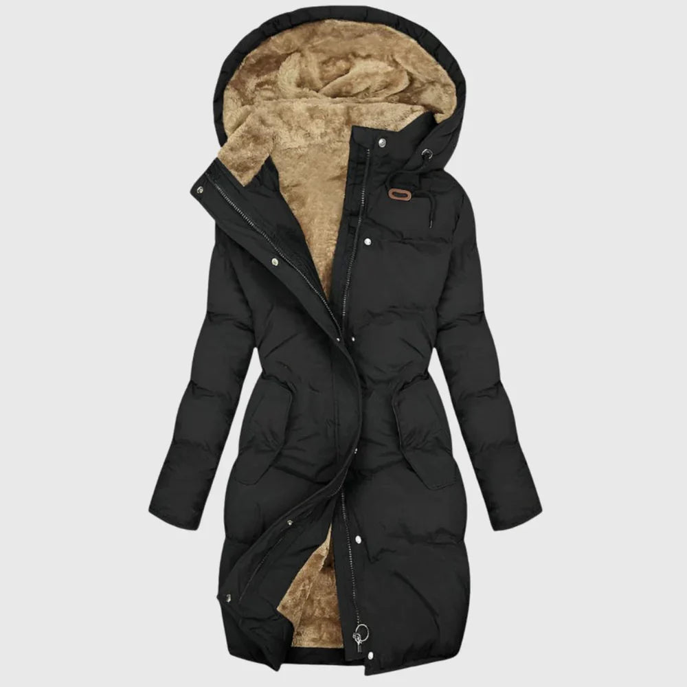 Ladies Warm Padded Parka Jacket