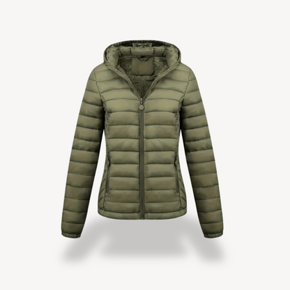 VogeLuxe | Women’s Lightweight Hooded Down Jacket