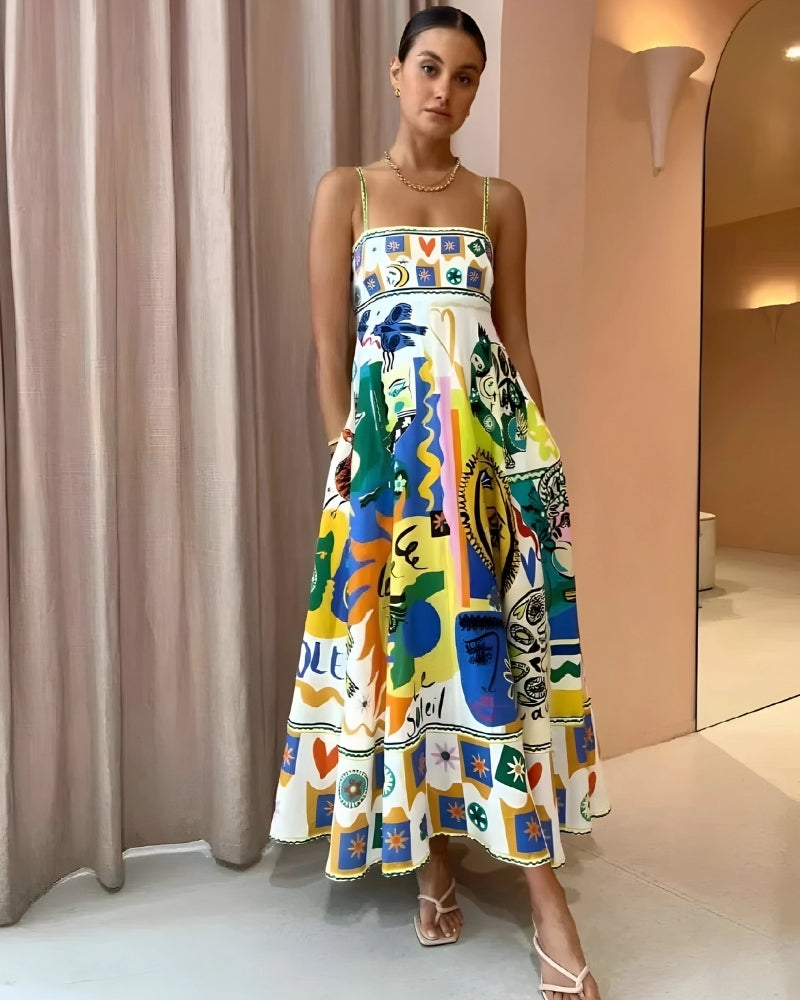 Women's Elegant Long Summer Dress - VogeLuxe