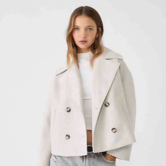 Classic Fit Double Button Lady Jacket - BritishElegance