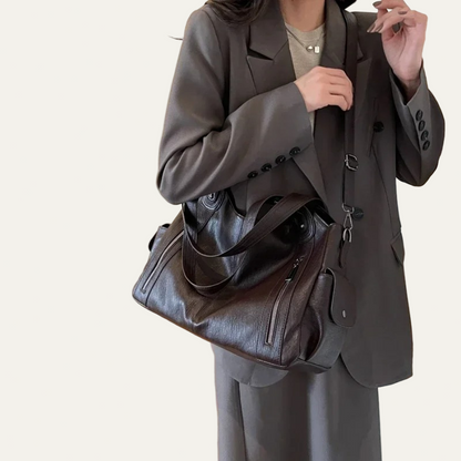 Women’s Shoulder Tote Bag – Zip Top, Crossbody Strap 2