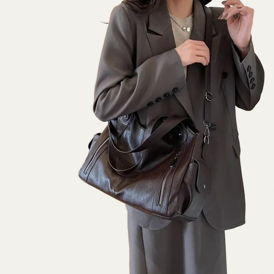 Women’s Shoulder Tote Bag – Zip Top, Crossbody Strap 2