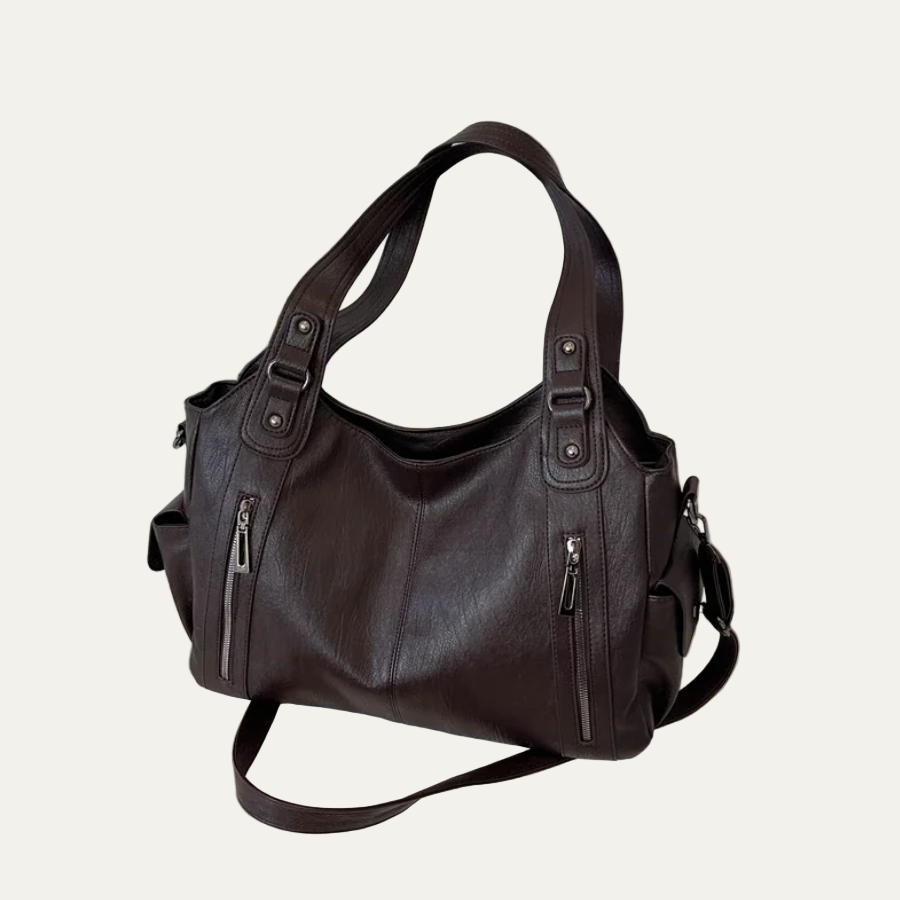 Women’s Shoulder Tote Bag – Zip Top, Crossbody Strap 3