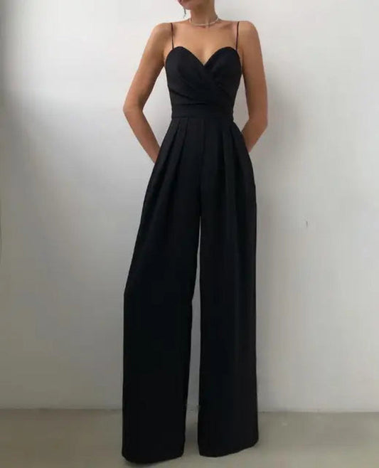 Women's Lace Off Shoulder Jumpsuit - BritishElegance