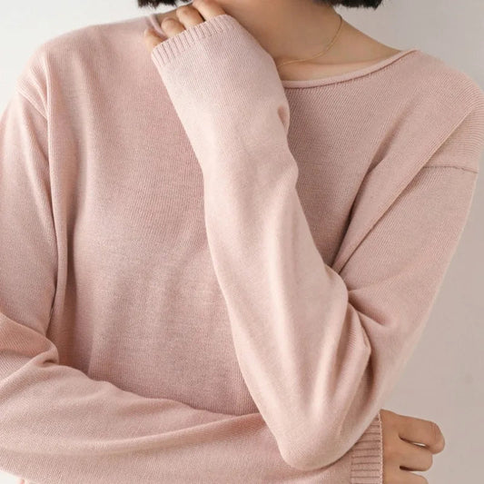 Women’s Soft Long Sleeve Sweater – Elegant Everyday Layer 0