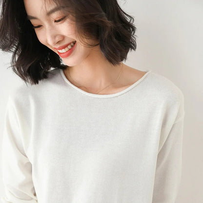 Women’s Soft Long Sleeve Sweater – Elegant Everyday Layer 2