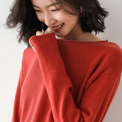 Women’s Soft Long Sleeve Sweater – Elegant Everyday Layer 3