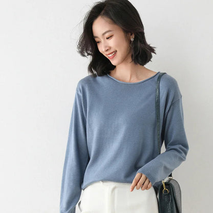 Women’s Soft Long Sleeve Sweater – Elegant Everyday Layer 7