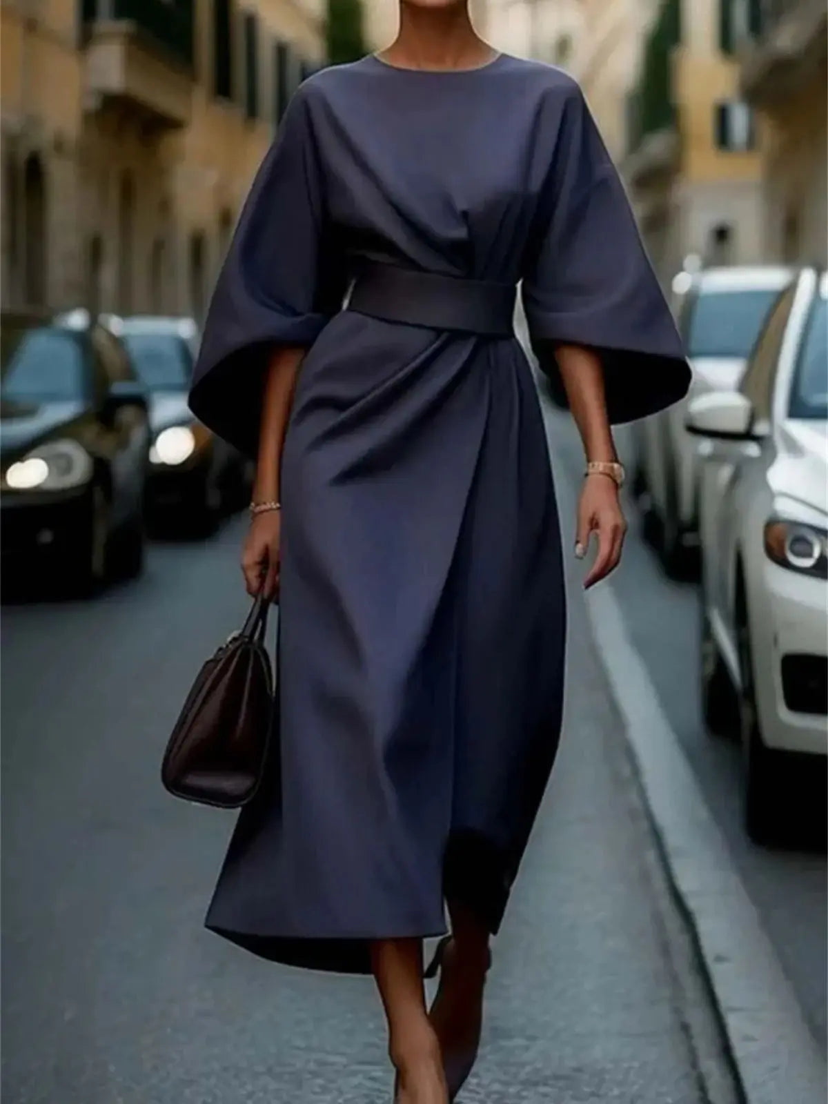 Elegant Knee Length Ladies Dress