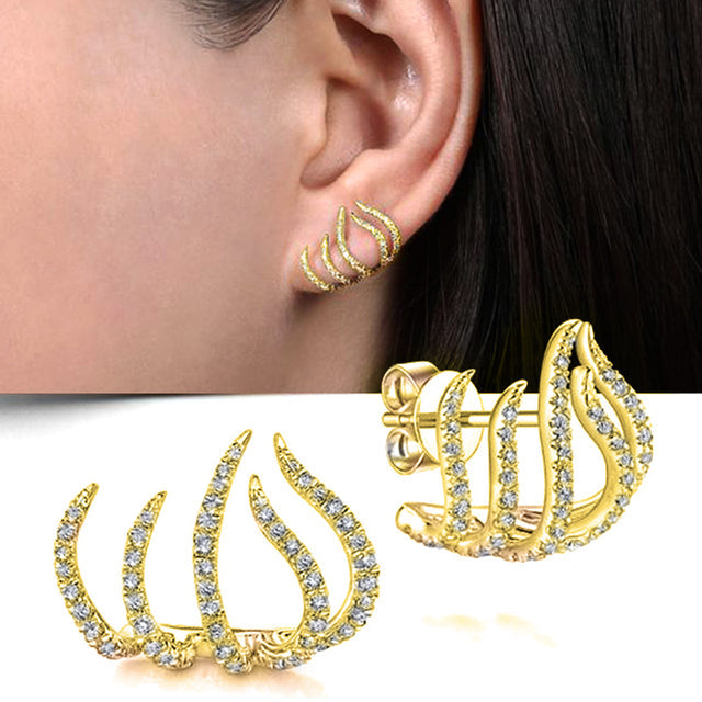 Fashionable Geometric Stud Earrings for Women