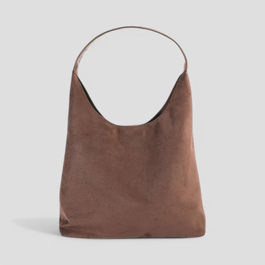 Women’s Suede handbag Minimalist Shopper bag Quiet Luxury