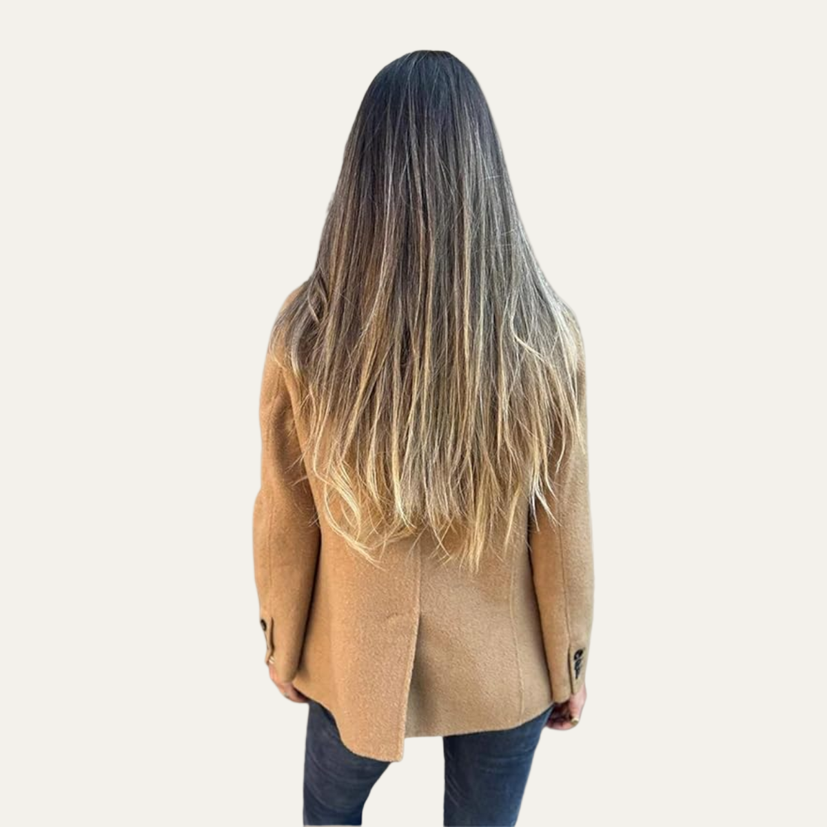 Women’s Tailored Blazer Jacket – Single Button, Notch Lapel, Flap Pockets 2