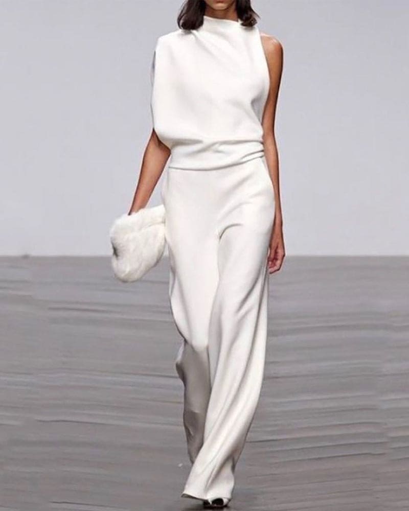 Women's Summer Wide Leg Romper - VogeLuxe