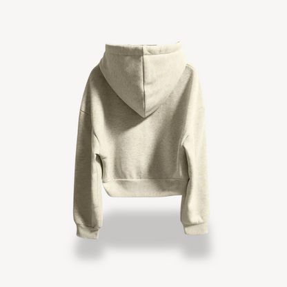 VogeLuxe | Women’s Double Zipper Cotton Hoodie