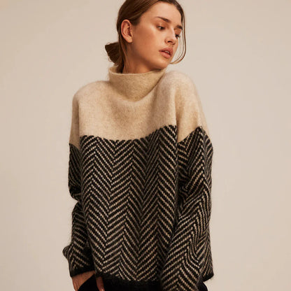 Stylish Warm Crew Neck Women's Sweater - BritishElegance