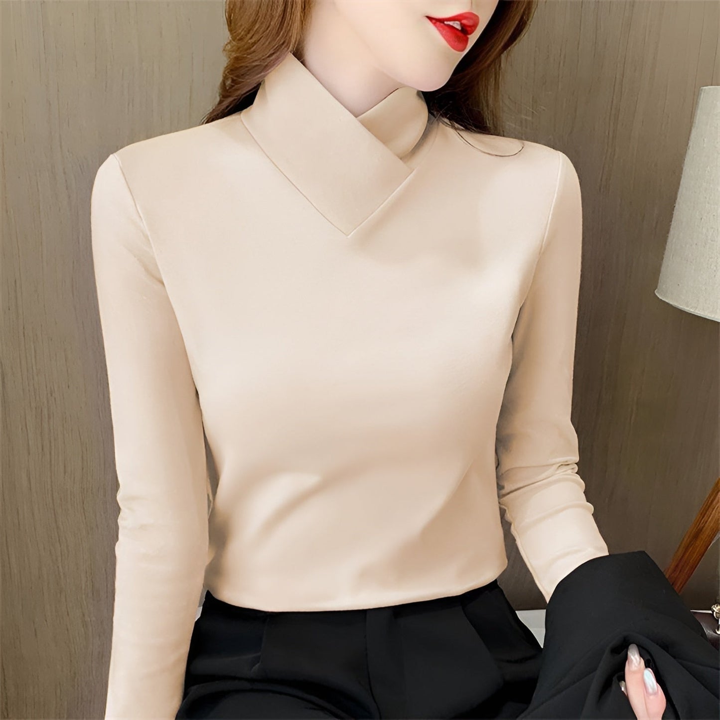 Women's Classic Crew Neck Long Sleeve Fashion Top