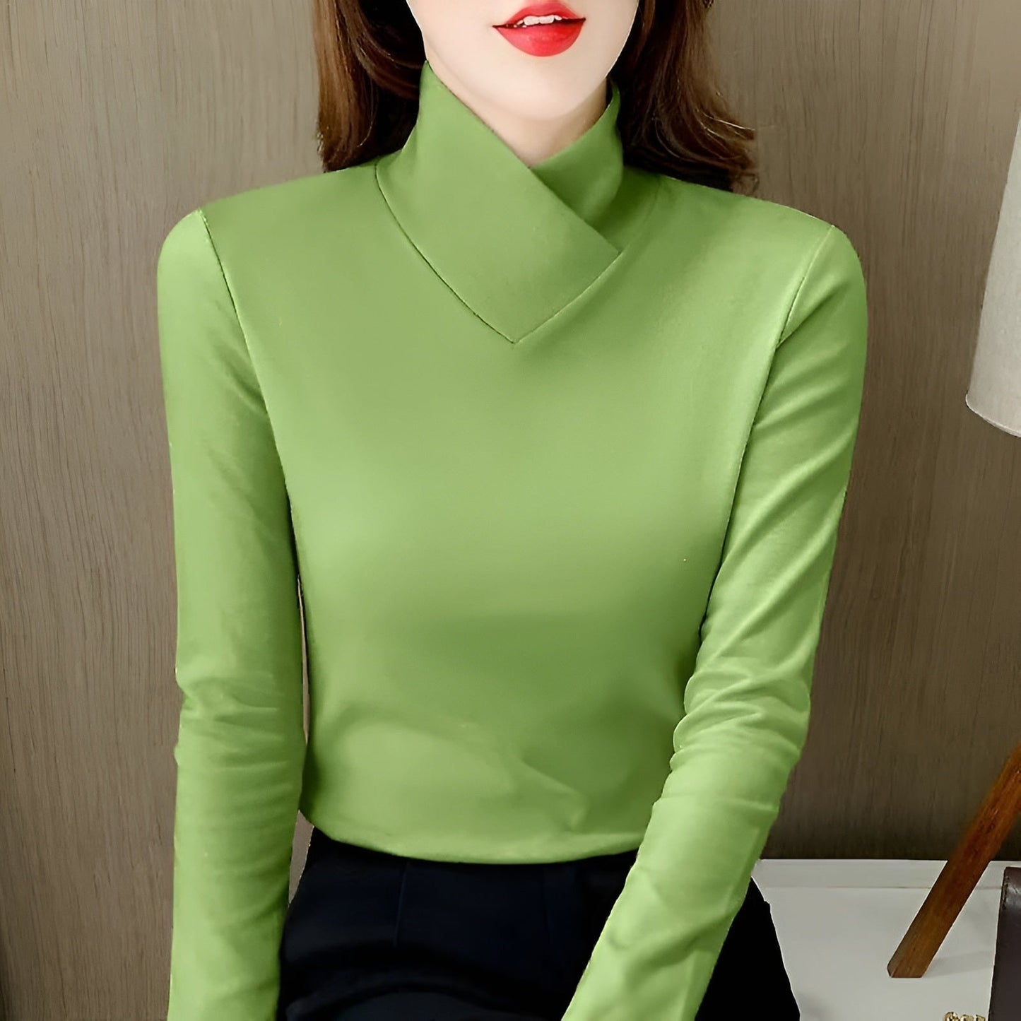 Women's Classic Crew Neck Long Sleeve Fashion Top
