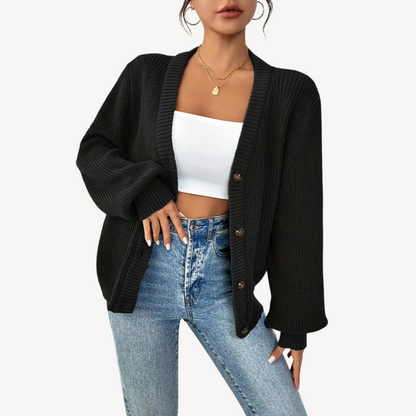 VogeLuxe | Women’s Long Sleeve Button Front Cardigan
