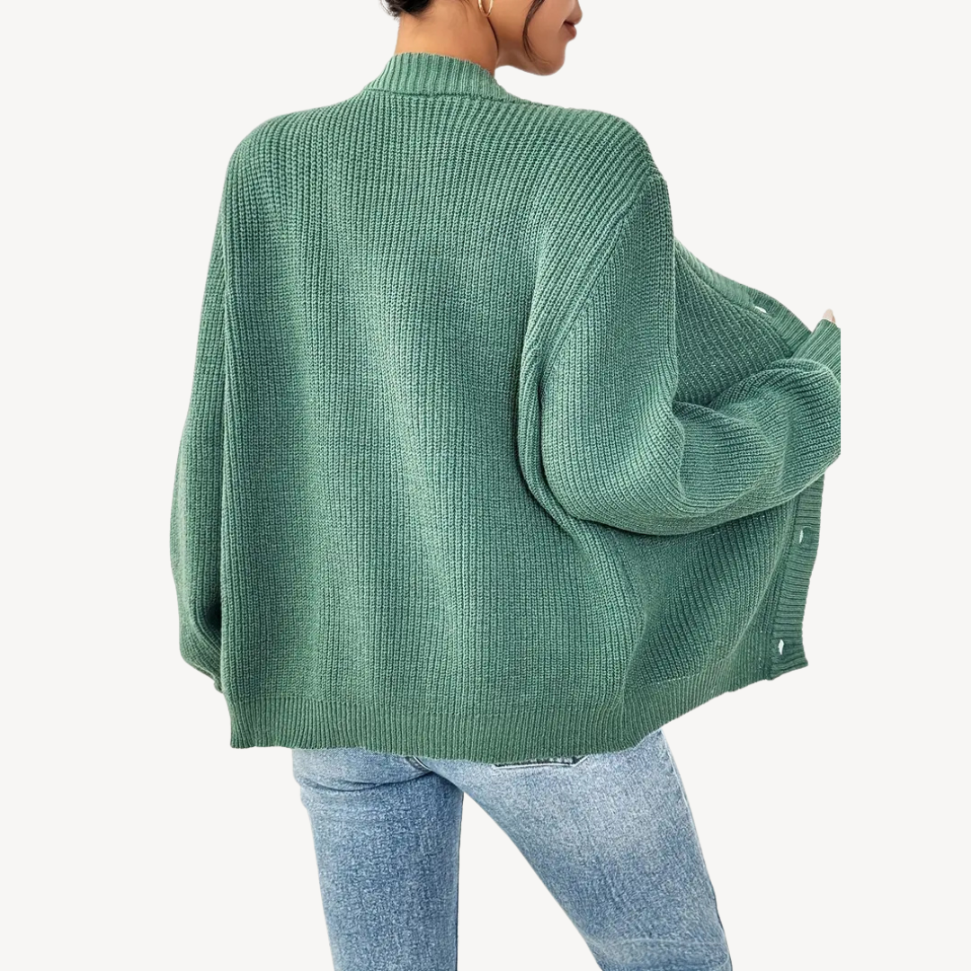 VogeLuxe | Women’s Long Sleeve Button Front Cardigan