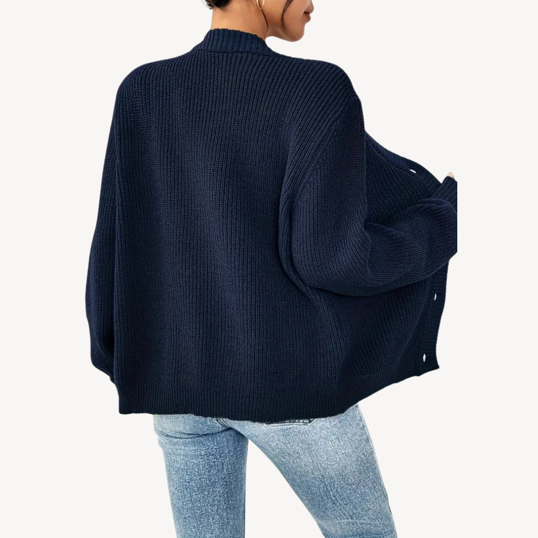 VogeLuxe | Women’s Long Sleeve Button Front Cardigan