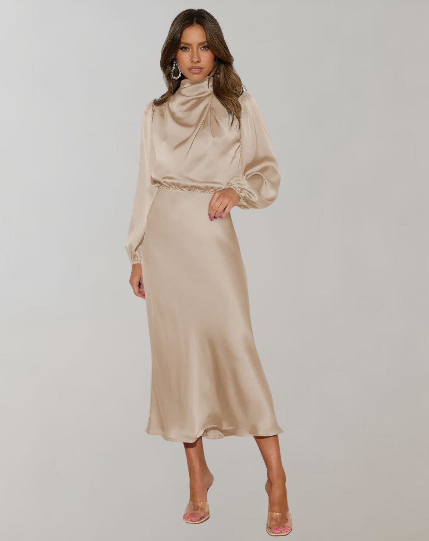 Ladies Elegant Knee Length Dress