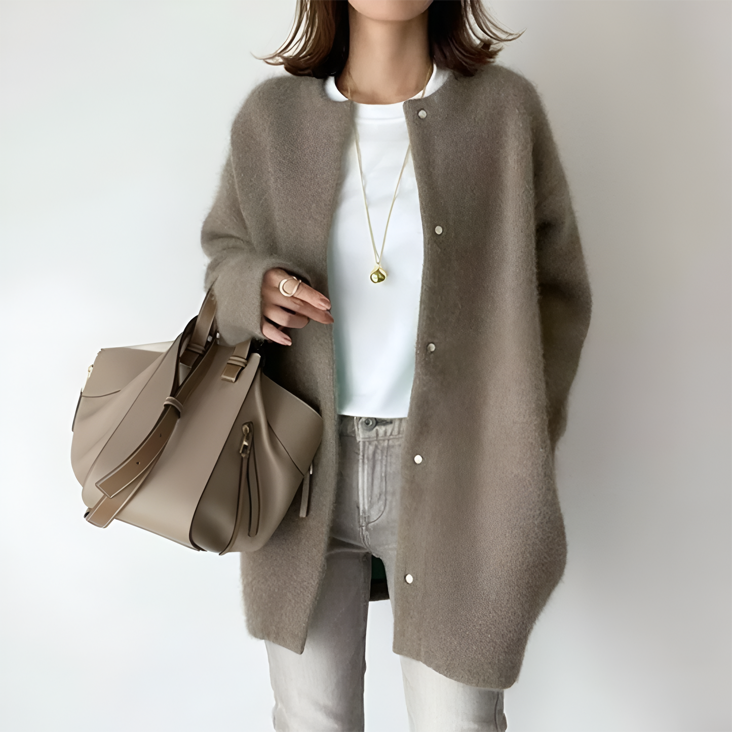 Cozy Oversized Women's Cardigan Sweater